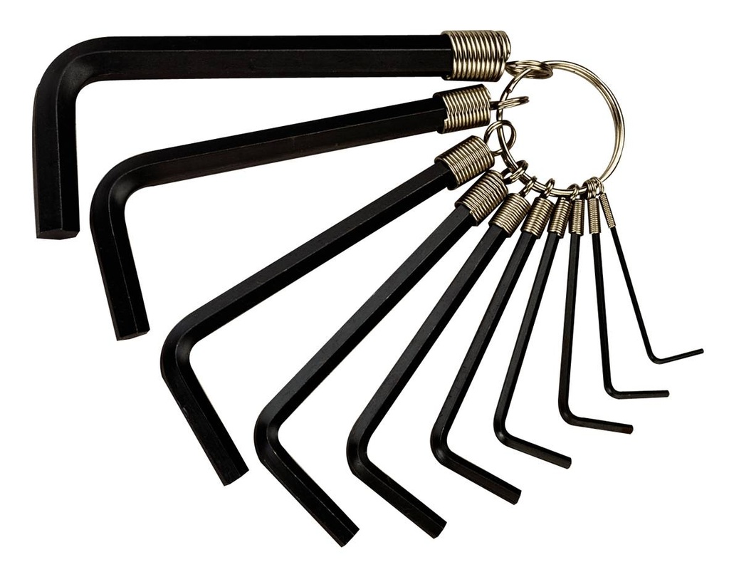 Key Wrench Set Hex AF 10pc Ring Teng