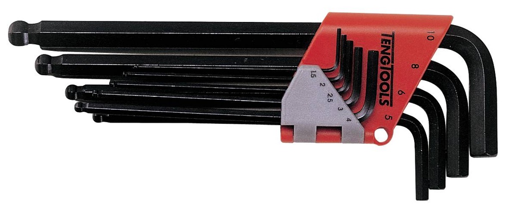 Key Wrench Set Hex Ball Metric 9pc Teng