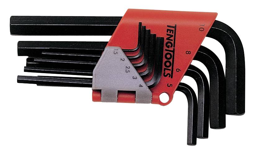 Key Wrench Set Hex Metric Short 9pc Teng