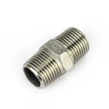 Hexagon Nipple 8x8mm (1/4Mx1/4M) HN08 316SS
