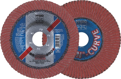 [PFERD.67689068] Flap Disc 125x22 40G ALUMINIUM L SGP Curve Pferd