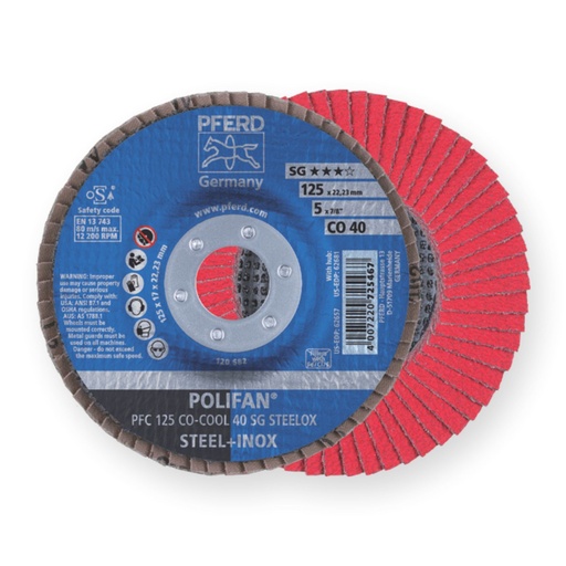 [PFERD.67760425] Flap Disc 125x22 40G Ceramic SG CO-Cool Pferd