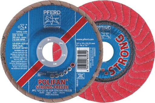 [PFERD.67789025] Flap Disc 125x22 36G Ceramic Freeze SGP Pferd