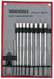 [TG.TBW10] 10 Pc T-Bar Socket Set 7-19mm Teng
