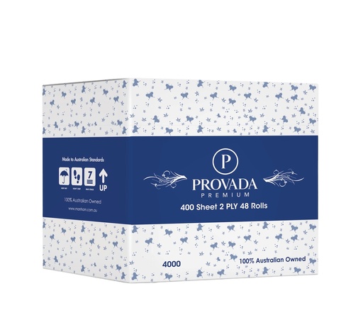 [ABER.TP2P400I] Toilet Paper 2ply 400 Sheets 48 rolls per Carton