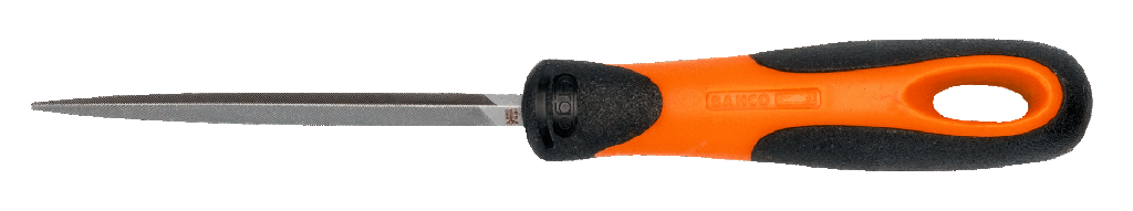 File Three Square 8" Smooth Cut c/w Handle Bahco