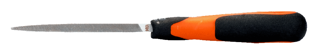 File Three Square 8" Smooth Cut c/w Handle Bahco