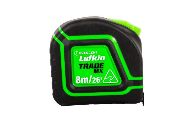 Tape Measure 8m M/E Flurolok 25mm Wide Lufkin