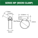 Clamp Hose 13-20mm Part SS Solid Band MP00