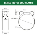 T-Bolt Clamp 34-37mm Tridon
