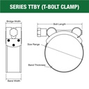 T-Bolt Clamp 44-47mm Tridon