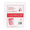 Bag Bin Liner 120L Natural Clear 100pk