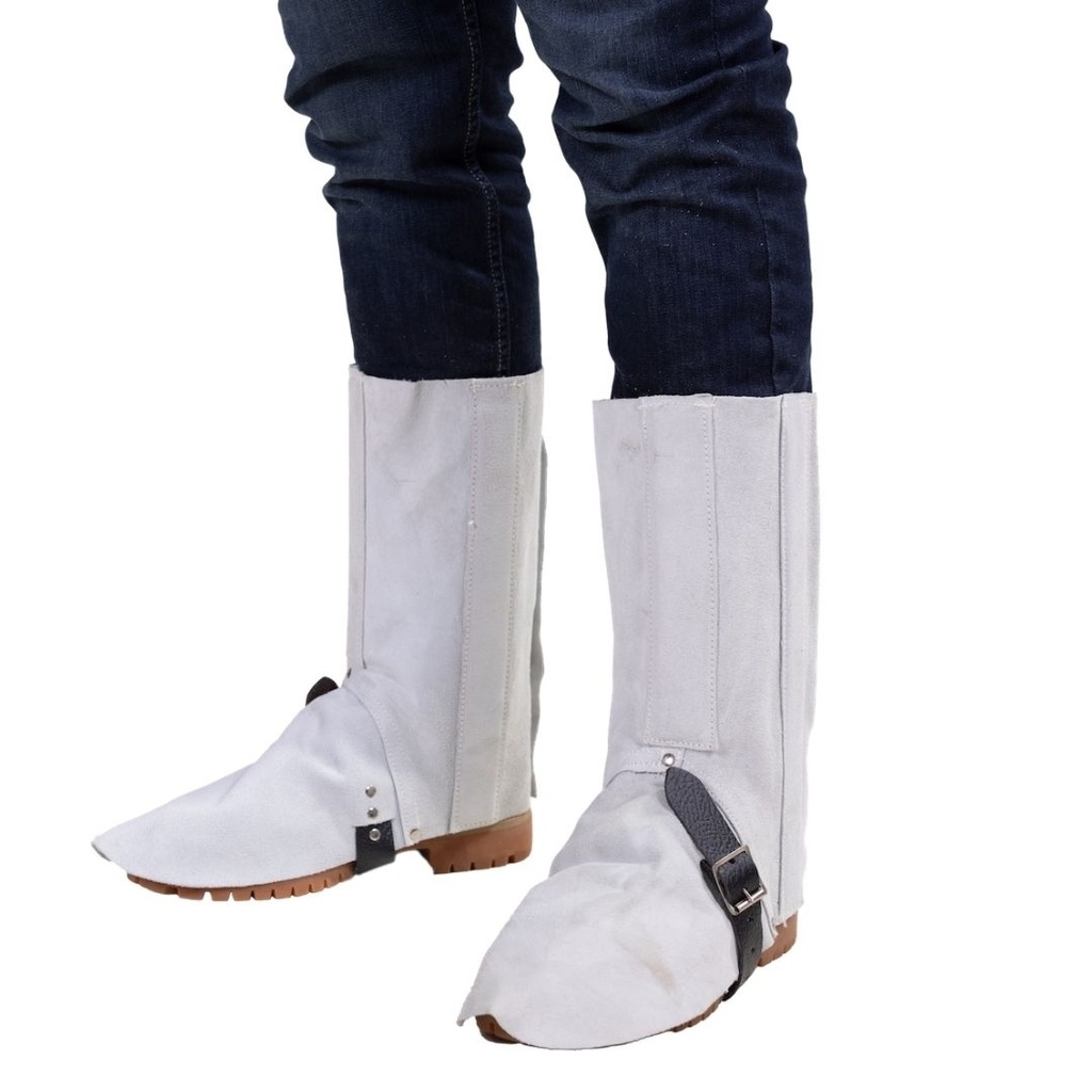 Welding Leggings Leather Chrome 203mm