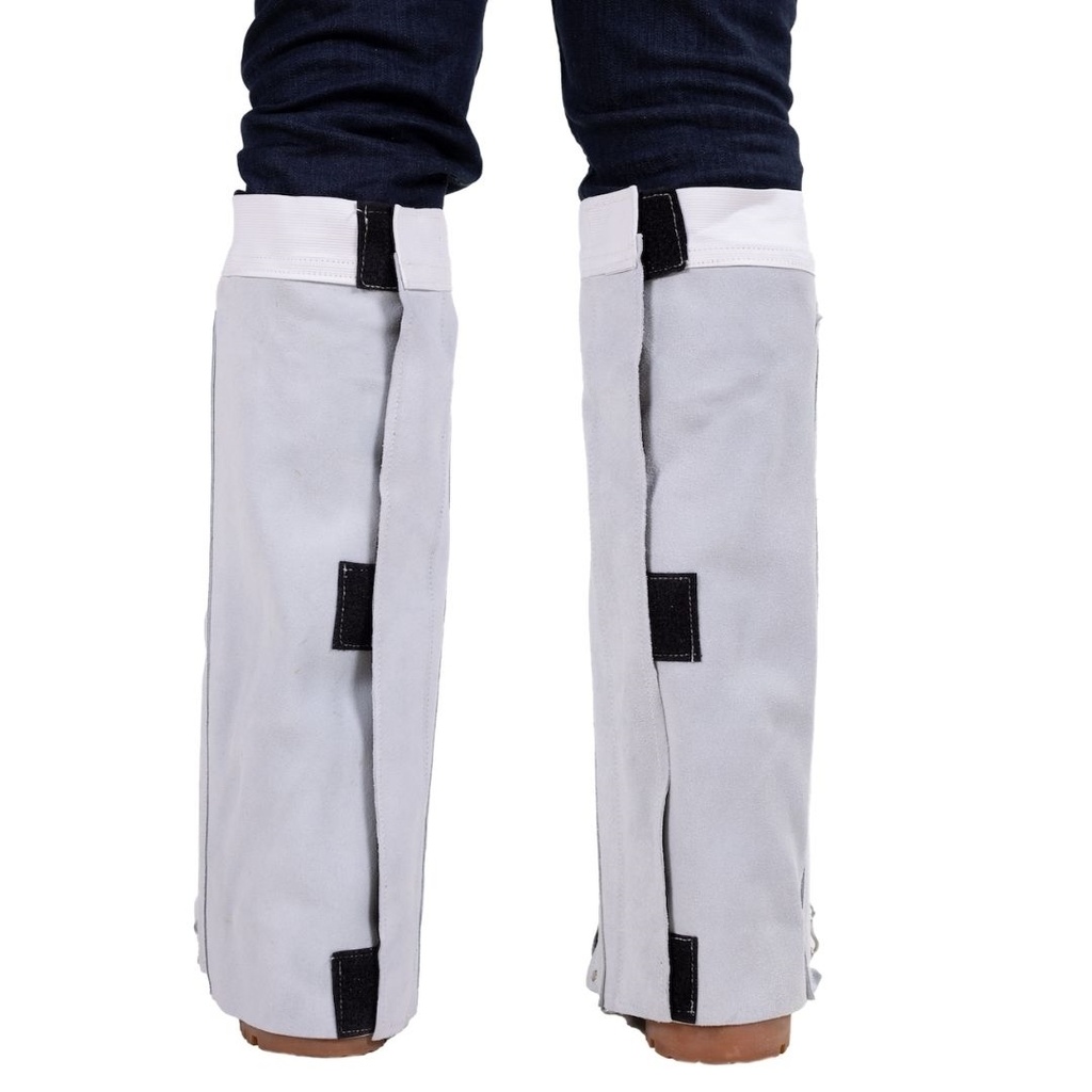 Welding Leggings Leather Chrome 406mm