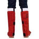 Welding Leggings Leather Metatarsal Guard Big Red