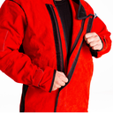 Welding Jacket Leather Big Red 6XL
