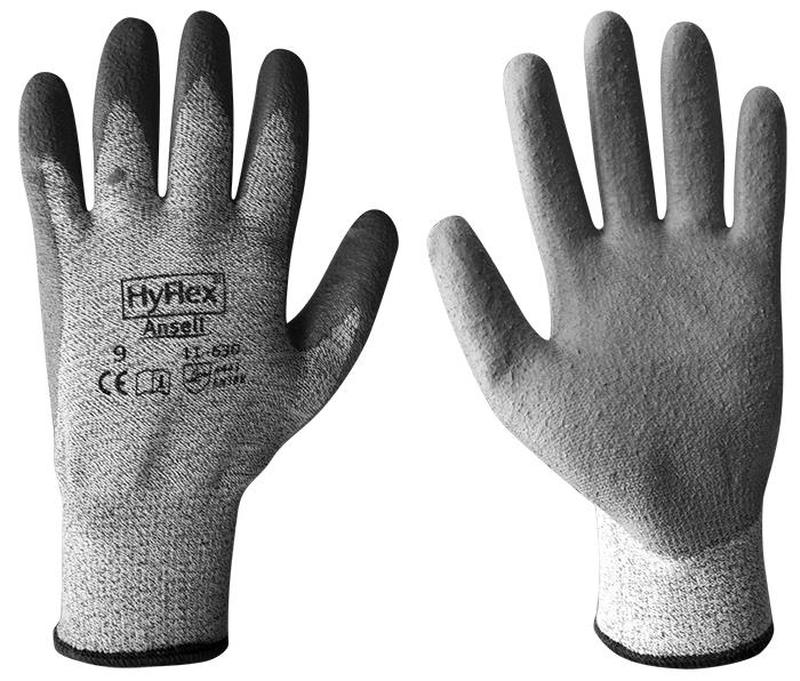 Glove Cut Resistant PU Hyflex Ansell sz10