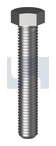 3/8x7/8 UNC Hex Set Screw Zinc Grade 8