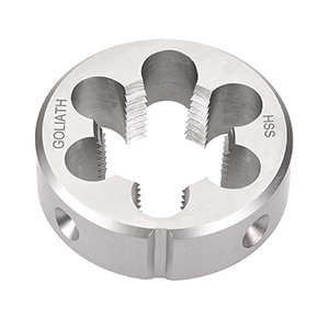 Button Die Round 1/8-27 NPT 1-1/2"OD HSS Goliath