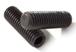 M6x10 Grub Screw Flat Point Plain