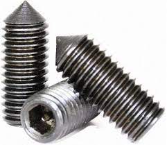 8-32x5/16 UNC Grub Screw Cone Point Plain