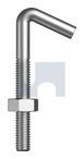 Hook Bolt 1/4x1-1/2 Zinc