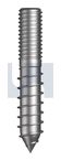 1/2x6 BSW Lag Screw Zinc