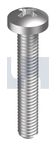 M2.5x4 Metal Thread Screw 316SS Pan XR