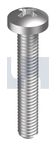 1/4x1 BSW Metal Thread Screw 304SS Pan XR