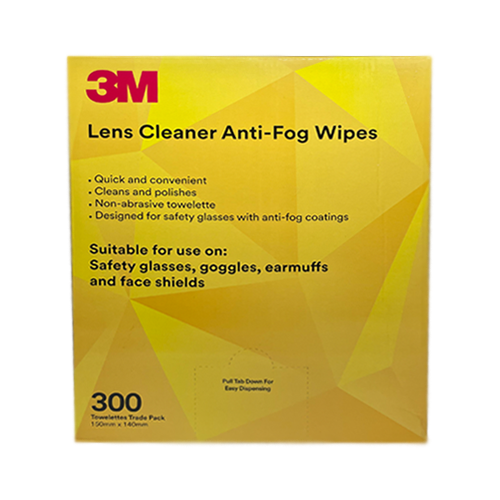 Lens Cleaning Anti Fog Wipes 300pk 3M