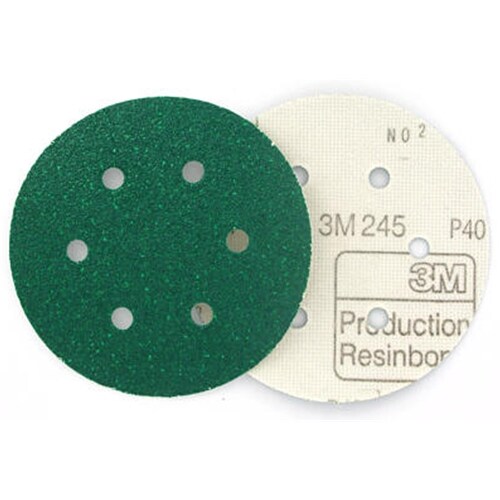Sanding Disc 150mm P60 Hookit 9 Hole Green 3M