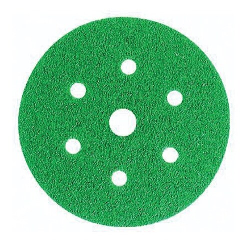 Sanding Disc 150mm P80 Hookit 7 Hole Green 3M