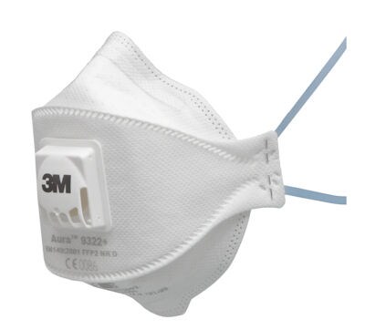 Respirator Disposable P2 9932+P2 10pk 3M 9932P2