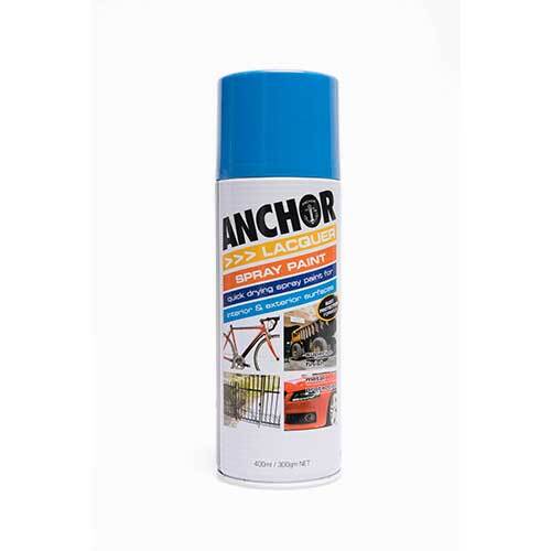 Paint Aerosol Blue Mid 300g Lacquer Anchor