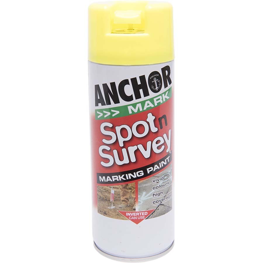 Paint Spot & Survey Aerosol Yellow Anchor