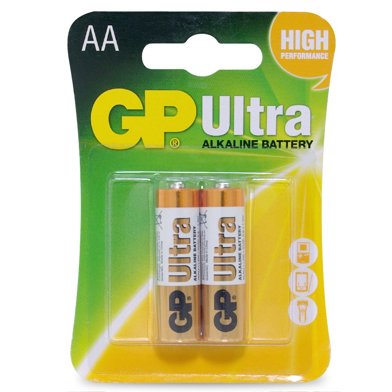 Battery AA Alkaline GP Ultra 2pk