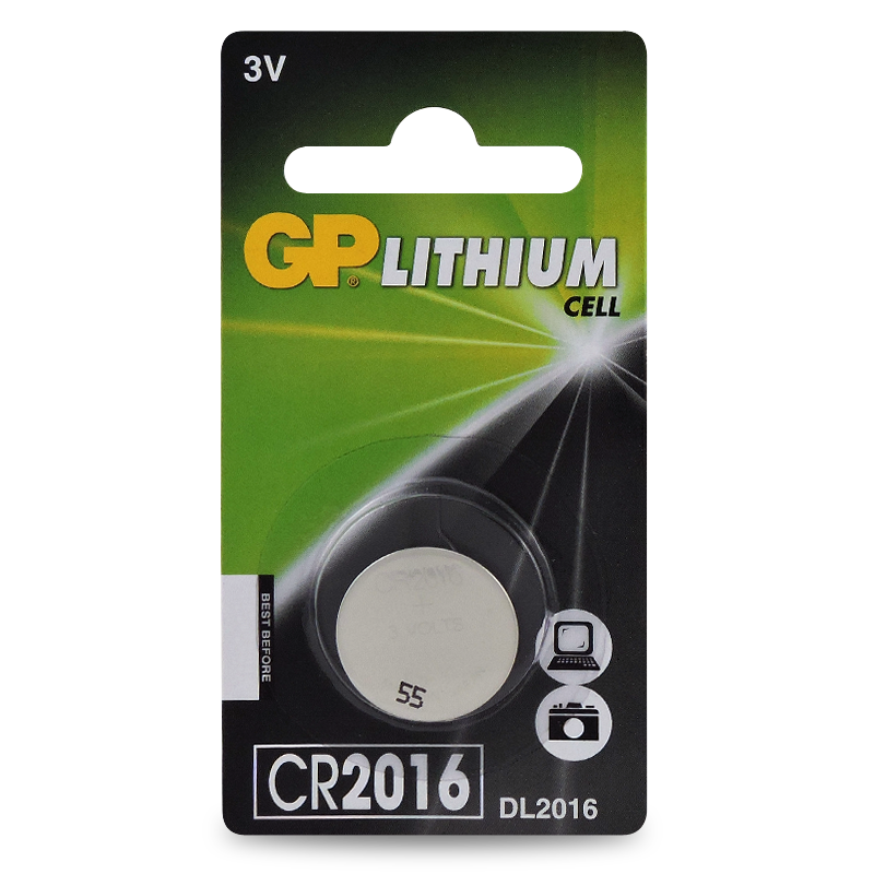 Battery Button CR2016 3V GP Lithium