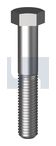 M12x50 Hex Bolt Plain Class 4.6