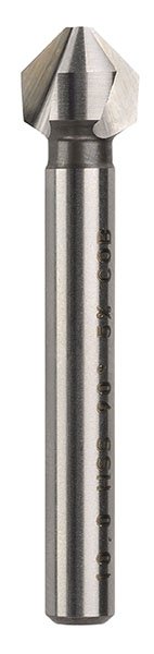 Countersink Three Flute 2.2-10mm HSSCo Bright Bordo