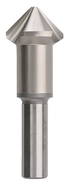 Countersink Three Flute 4.5-35mm HSSCo Bright Bordo