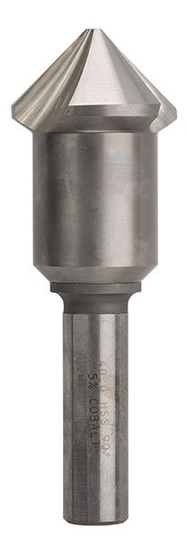 Countersink Three Flute 4.5-40mm HSSCo Bright Bordo