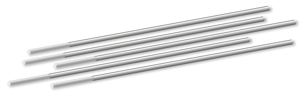 Tungsten Electrode Zirconiated (Alu) 1.6mm 10pk White Binzel