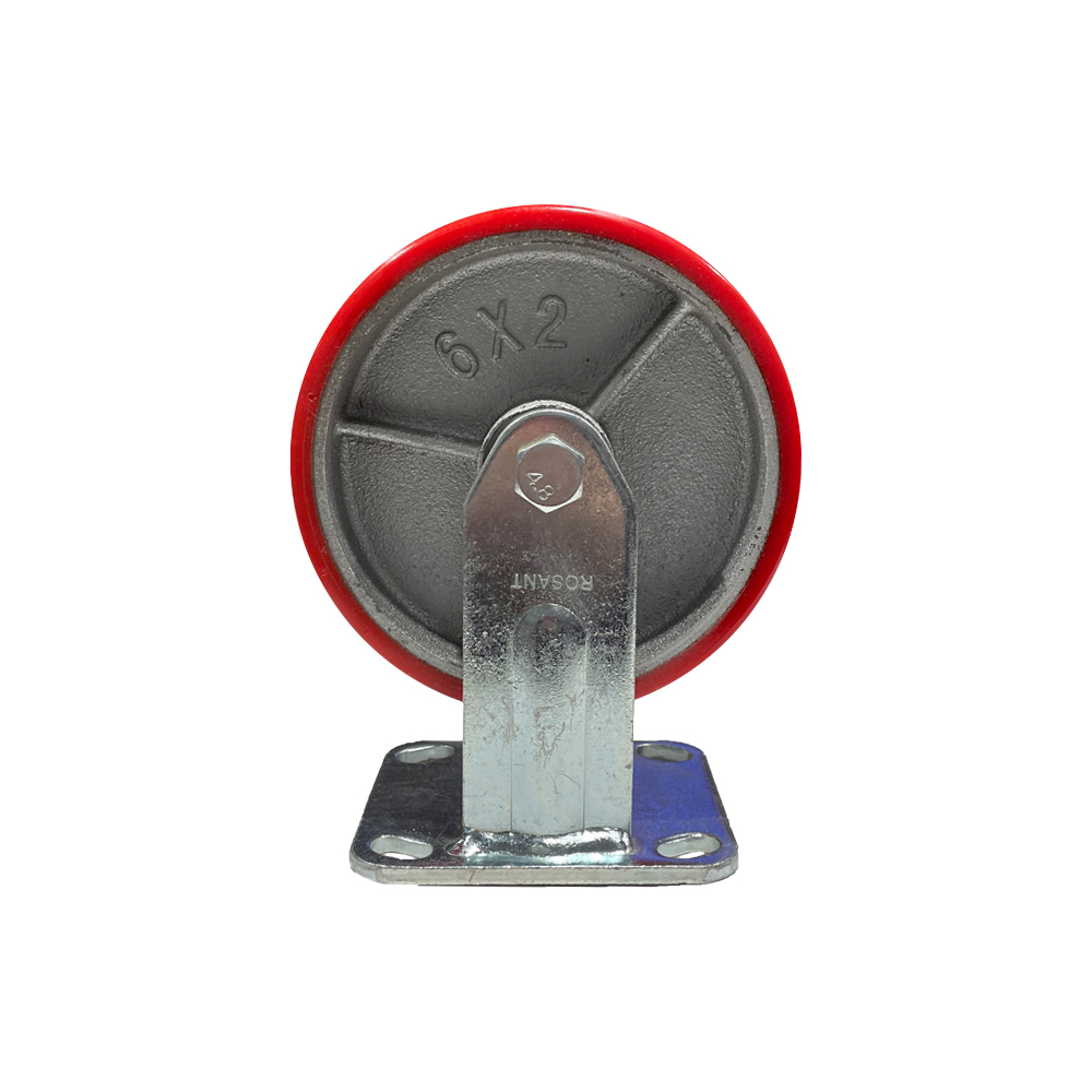 Castor 4" Fixed HD PU/CI