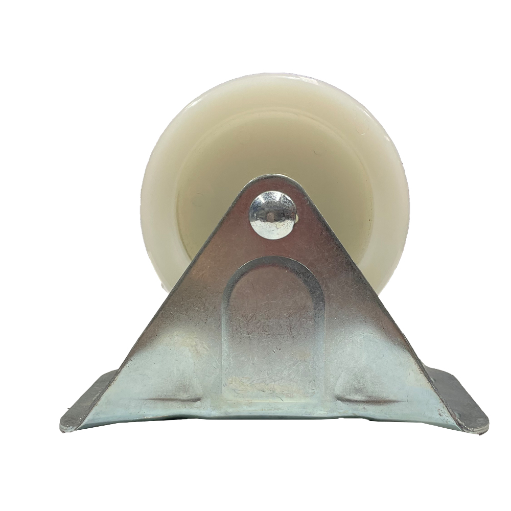 Castor 3" Fixed White Nylon