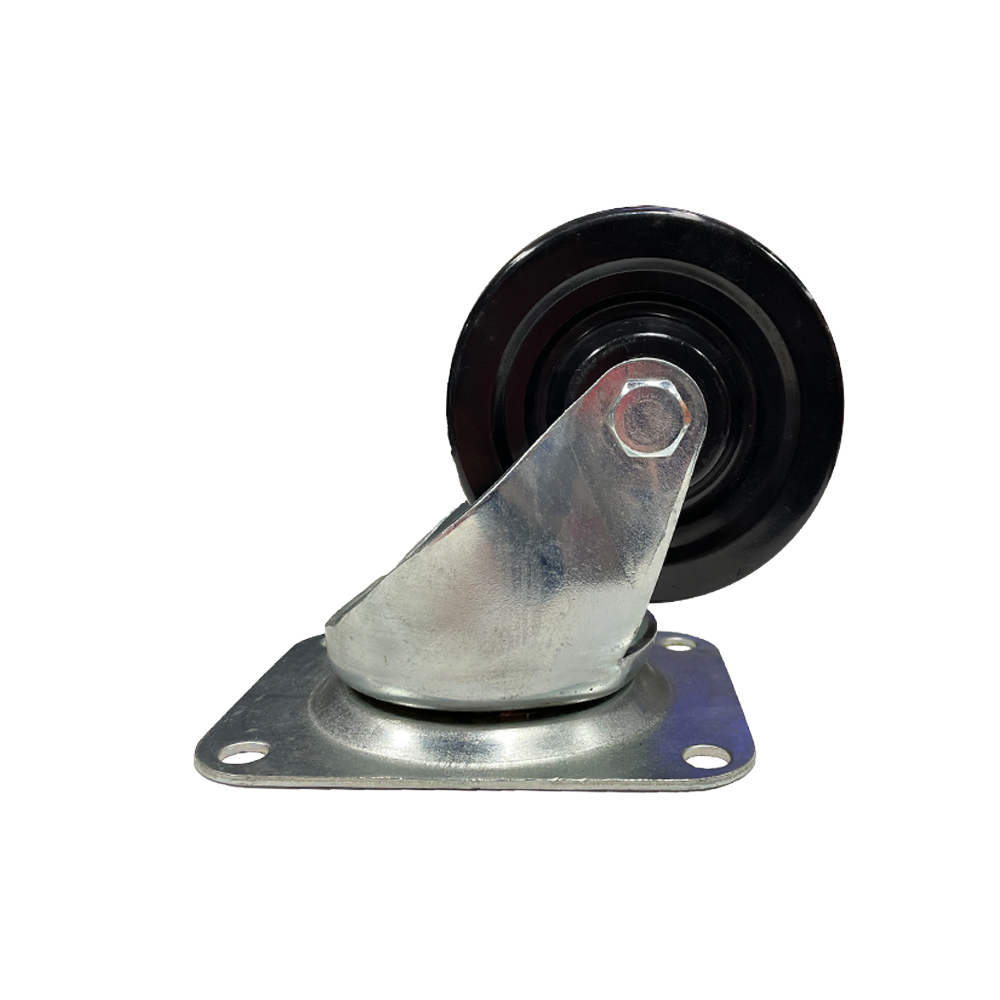 Castor 3" Swivel Black Rubber