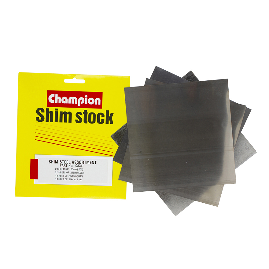 Shim Assortment Steel 0.05, 0.075, 0.125, 0.25mm