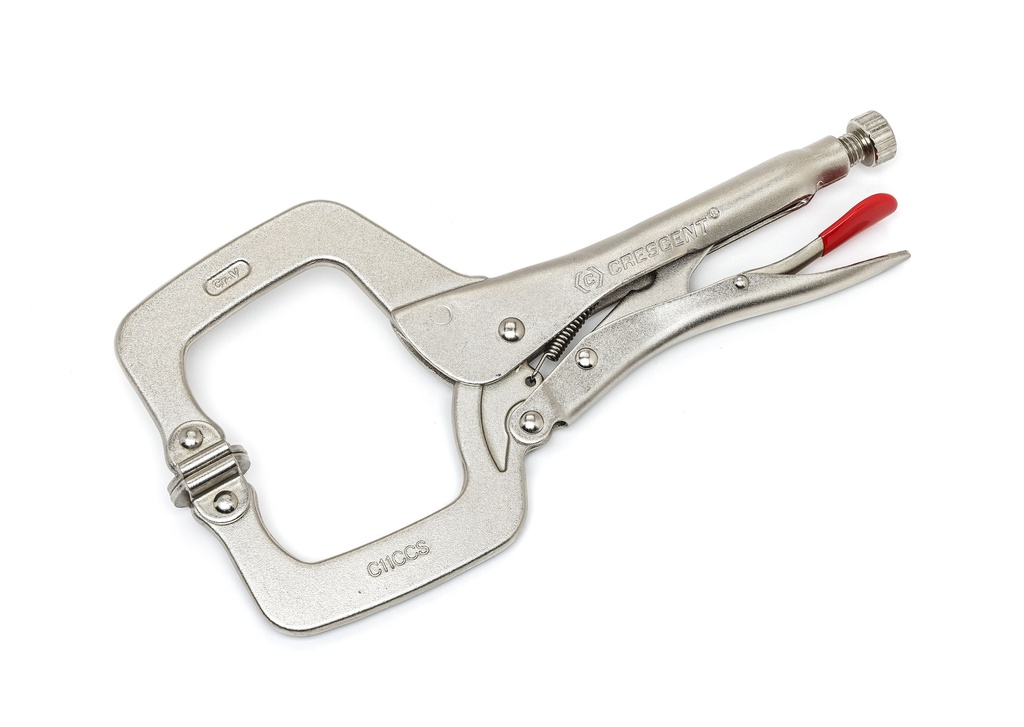Locking Plier C Clamp 280mm Swivel Pads Crescent