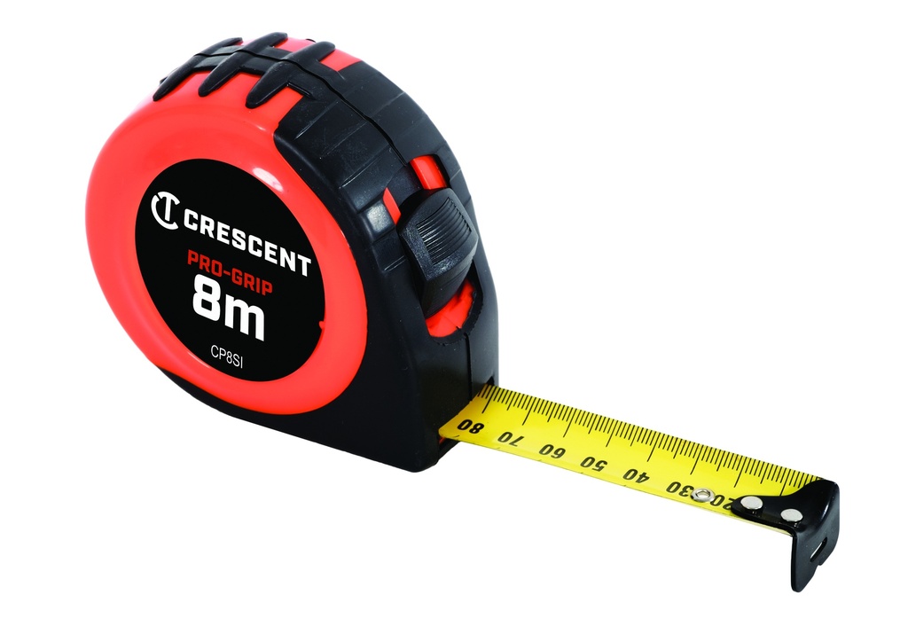 Tape Measure 8m Pro-Grip Tape Crescent