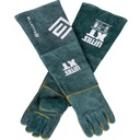 Welding Glove Gauntlet Left Hand Green Extended