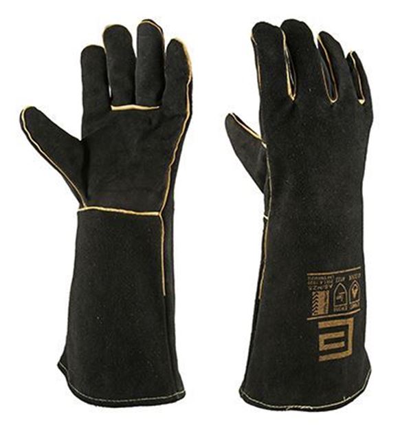 Welding Glove Gauntlet Black & Gold Elliott